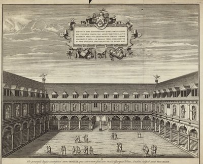 The Quadrangle on the Inside of the Royal Exchange by George Vertue
