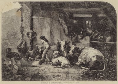 A Homestall in Carnarvonshire by George Vicat Cole