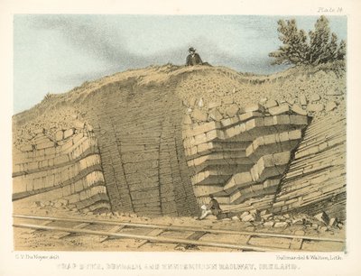 Trap Dyke, Dundalk and Enniskillen Railway, Ireland by George Victor Du Noyer