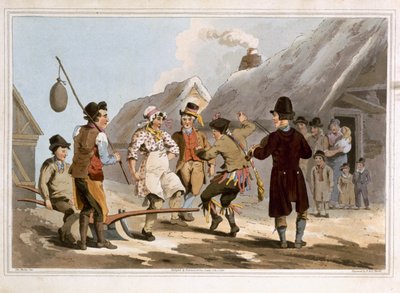 The Fool Plough (Engraved by Robert Havell the Elder, Published 1814 by Robinson and Son, Leeds) by George Walker