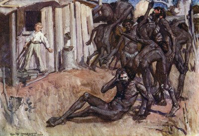 Illustration for Romance of Empire, Australia by George Washington Lambert