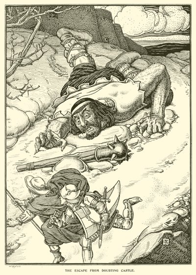 The Escape from Doubting Castle by George Woolliscroft Rhead