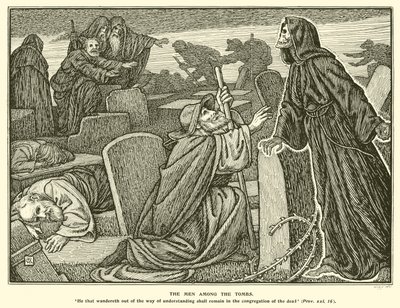 The Men among the Tombs by George Woolliscroft Rhead
