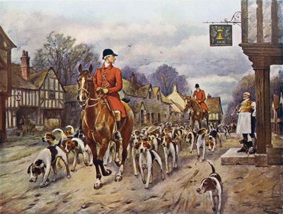 Through the Village Street by George Wright