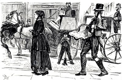 The early days of Co-operative stores by George du Maurier