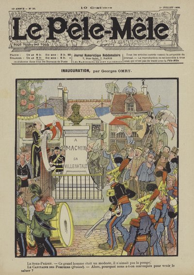 Inauguration. Illustration for Le Pele-Mele by Georges Antonin Henri Mory