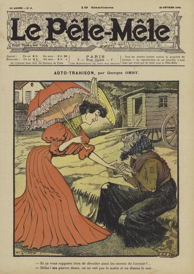 Self-Betrayal (Illustration for Le Pele-Mele, 1906) by Georges Antonin Henri Mory