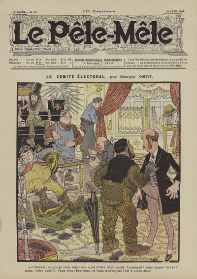 The Electoral Committee (Illustration for Le Pele-Mele, 1906) by Georges Antonin Henri Mory