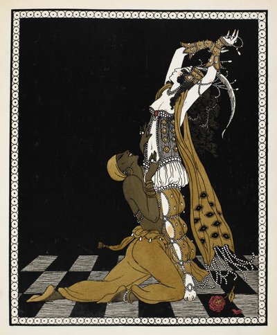 Nijinsky as the Golden Slave in Sheherazade, a Symphonic Suite Composed by Nikolai Rimsky-Korsakov in 1888 by Georges Barbier