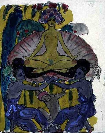 Study for The Birth of Venus by Georges Barbier