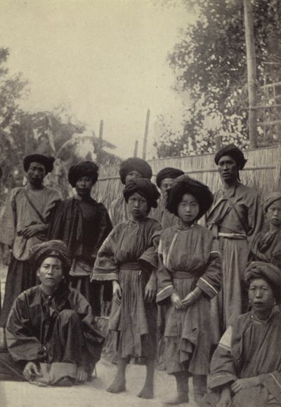Burma: A Group of Lihsaw Men and Women by Georges Bertin Scott