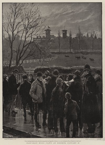 Half-Mast High, Dawn at Osborne, 23 January by Georges Bertin Scott