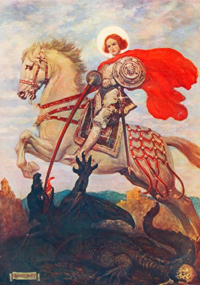 Our Ancient Word of Courage, Fair St George by Georges Bertin Scott