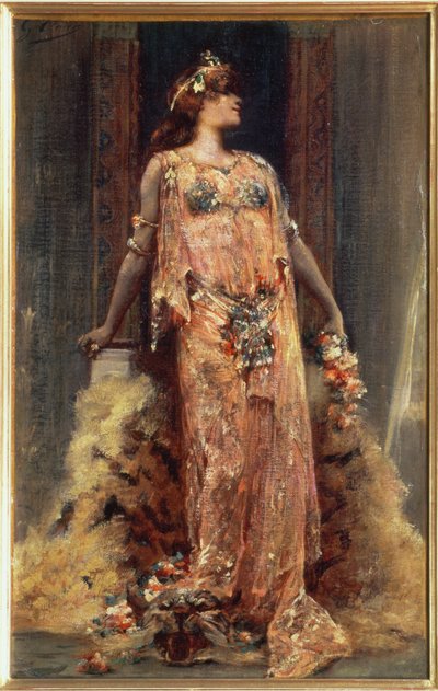 Sarah Bernhardt in the Role of Cleopatra by Georges Clairin