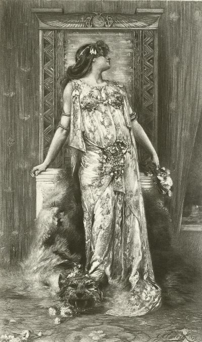 Sarah Bernhardt as Cleopatra by Georges Clairin