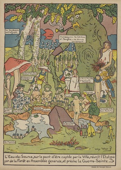 Illustration for Le Rire by Georges Delaw