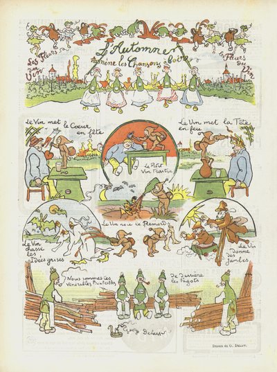 Illustration for Le Rire by Georges Delaw