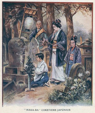 "Haka-Ba", Japanese Cemetery by Georges Ferdinand (after) Bigot