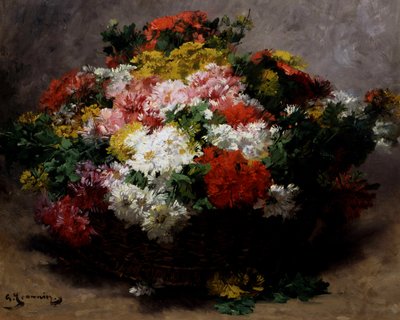 Multicolored Asters by Georges Jeannin