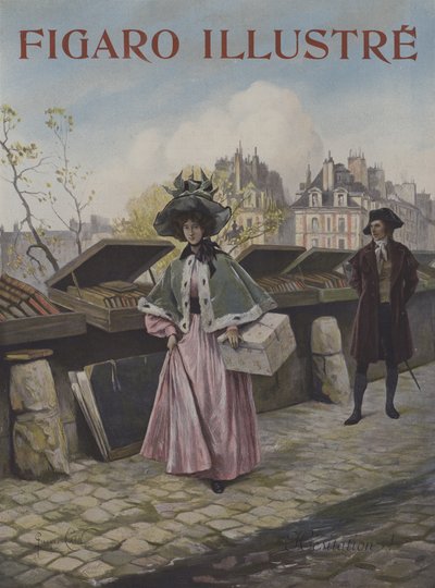 Hesitation (Cover of Le Figaro Illustre, October 1897) by Georges Jules Auguste Cain
