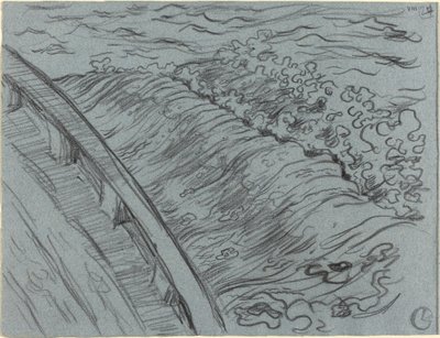 The Sea Off the Edge of a Boat, Brittany by Georges Lacombe