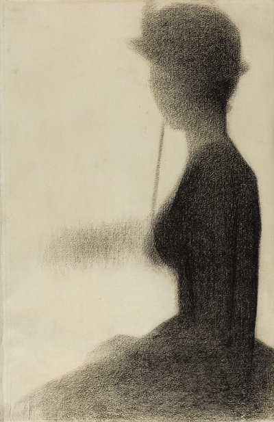 Seated Woman with a Parasol by Georges Pierre Seurat