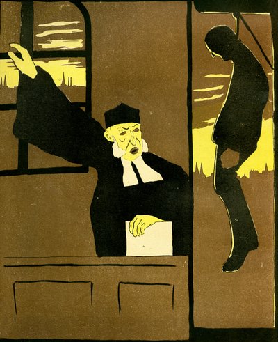 Belgian Judge Sentencing a Man to Be Hanged, 1904 by Georges d 1878 1937 Ostoya