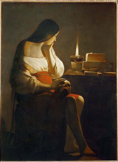 Magdalen with the Night Light by Georges de La Tour