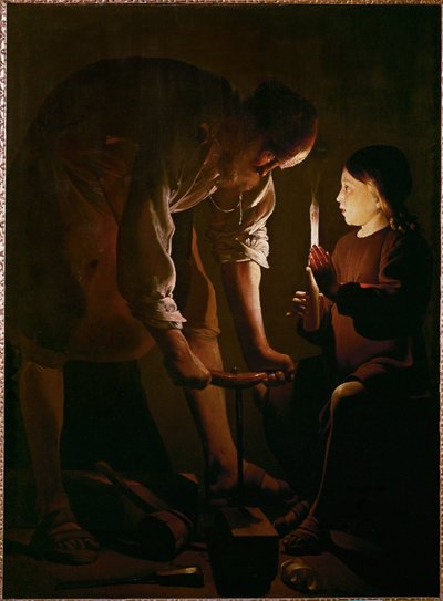 Saint Joseph Carpenter by Georges de La Tour