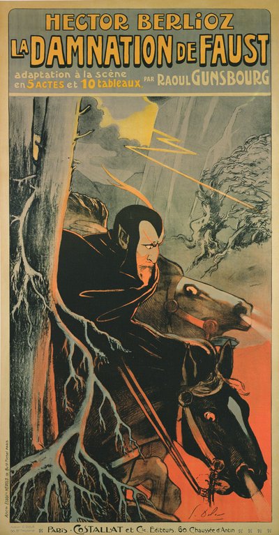 Poster Advertising a Production in Paris of 