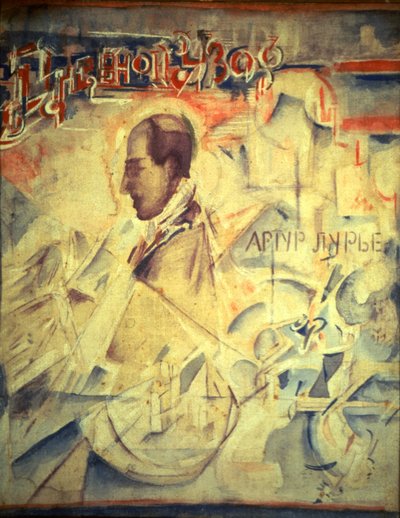 The Agenda. Portrait of the composer Arthur Lourié by Georgy Bogdanovich Yakulov
