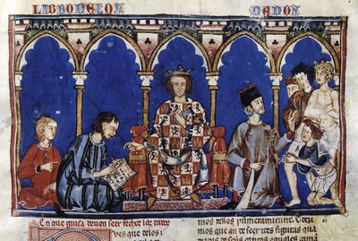 Alfonso X the Wise as a Judge, from his Book of Dice by Georgia Levan Ramishvili from Tbilisi