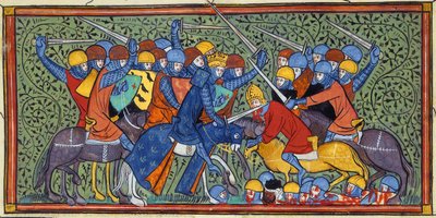 Charles Martel at Battle of Tours, Great Chronicles of France by Georgia Levan Ramishvili from Tbilisi