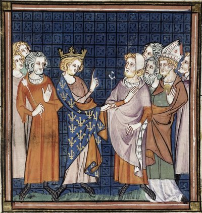 Council of Rheims, Grandes Chroniques de France, Royal 16 G VI f.258, c. 1332-1350 by Georgia Levan Ramishvili from Tbilisi