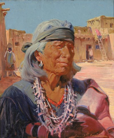 Old Man of Zuni, High Priest Cacique, 1924 by Gerald Cassidy