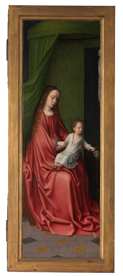 Exterior panel of the Baptism of Christ by Gerard David