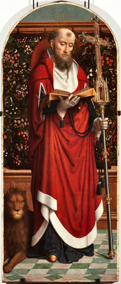 Saint Jerome Polyptych Panel from the Church of San Gerolamo della Cervara by Gerard David