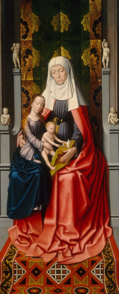 The Saint Anne Altarpiece: Saint Anne with the Virgin and Child (middle panel) by Gerard David