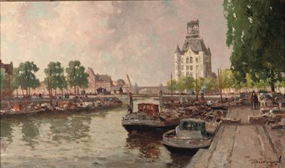 A view of the Witte Huis, Rotterdam by Gerard Delfgaauw