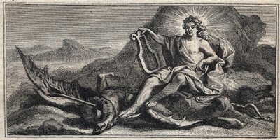 Apollo slaying the Hydra (engraving by Gerard Edelinck after Daniel Halle) by Gérard Edelinck