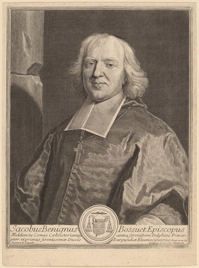 Jacques Benigne Bossuet by Gerard Edelinck after Hyacinthe Rigaud