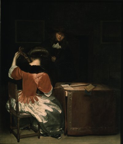 The Music Lesson by Gerard, Ter Borch