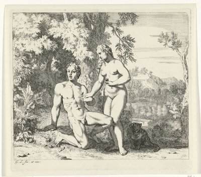 Adam and Eve in Paradise (Scenes from Genesis) by Gerard de Lairesse
