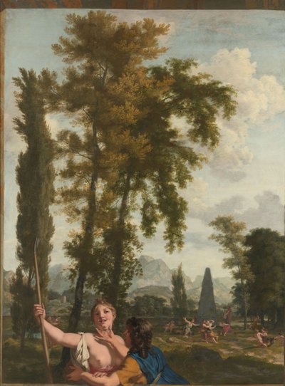 Italian Landscape with Shepherd and Shepherdess by Gerard de Lairesse