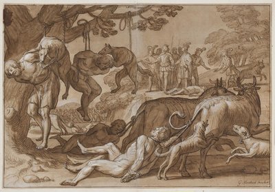King Jarmeric Puts Captured Wends to the Torture by Gerard van Honthorst