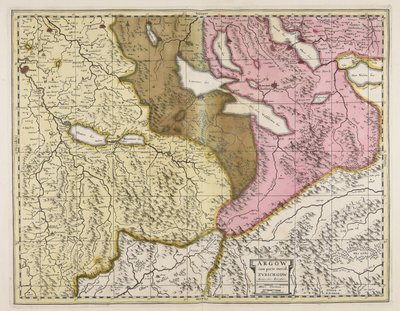 Argow with Southern Part of Zurichgow by Gerardus Mercator