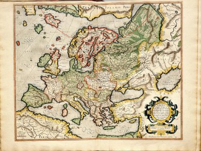 Atlas sive Cosmographicae Meditationes de Fabrica Mundi et Fabricati Fugura Europe: Livonia, Russia by Gerardus Mercator