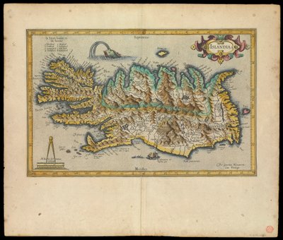 Islandia, Per Gerardum Mercatorem cum privilegio, c.1595 by Gerardus Mercator