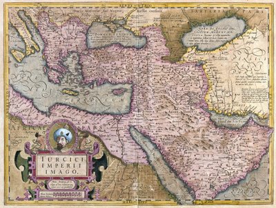 Turkey, Balkans, northeastern Africa, Arabia and the Middle East (engraving) by Gerardus Mercator