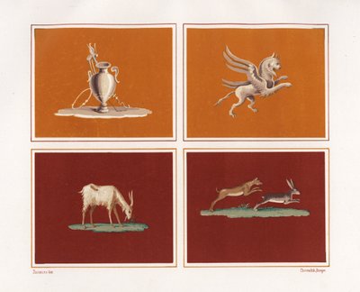Decorative figures from the House of Epigrams, Regio V, Insula 1 by Geremia Discanno
